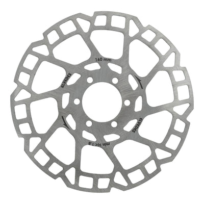 Elvedes remschijf 6-gaats ø160mm 2,0mm zilver