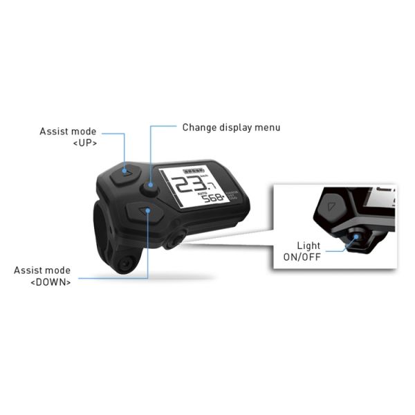 Passi Shimano Visualizza il sistema elettrico elettrico SC-E5000