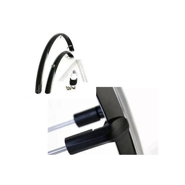 Set tessuti da 28 pollici 46 PVC Black Eurofender