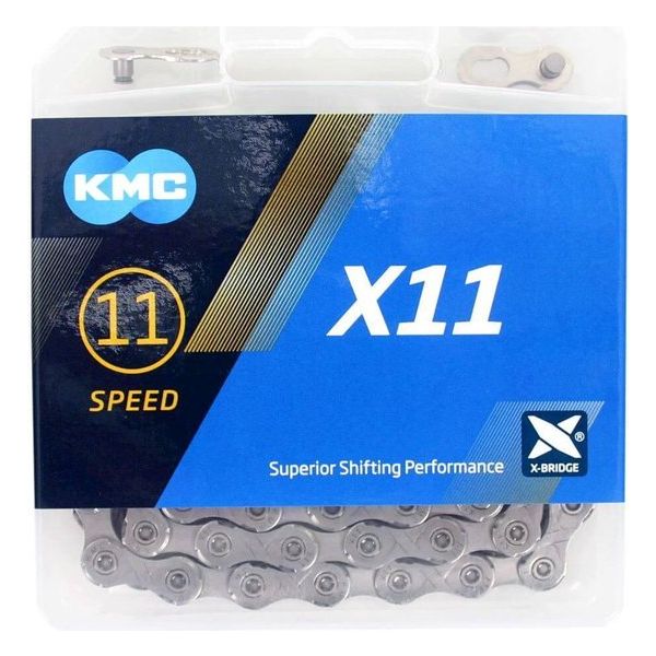 Collana shimano x11 grigio 118 a sinistra