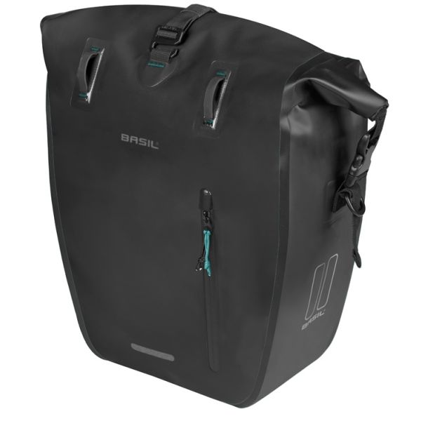 Borsa Basil rivo l singola nera | ganci mik | 15 l