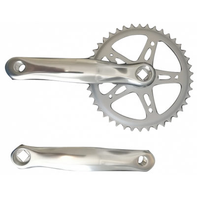 Crank Set de cadena CL012 44T 170 mm 3 32 Plata