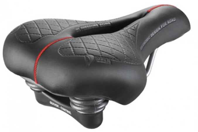 Selle Montegrappa Saddle Vela Elastomeerveer Negro en la tarjeta