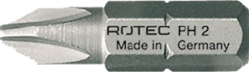 Punta a croce Rotec 1 4x25mm ph1 | 10 pezzi