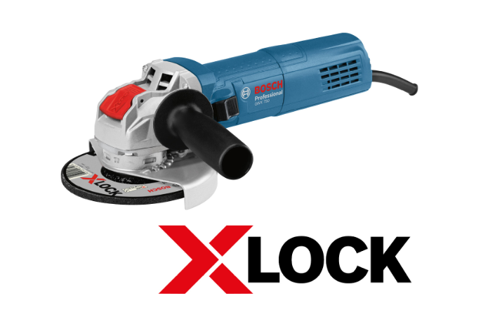Bosch blauw gwx 750-125 haakse slijper | x-lock | 125mm | 750w - 06017c9100