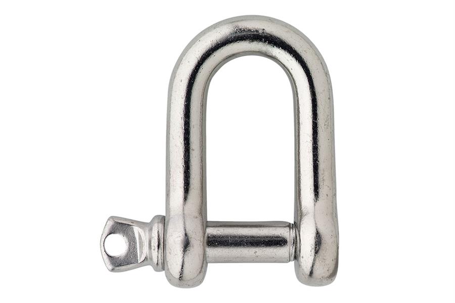 Grillo a D 4x4x10 in acciaio inox
