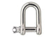 Grillo a D 10x20 in acciaio inox