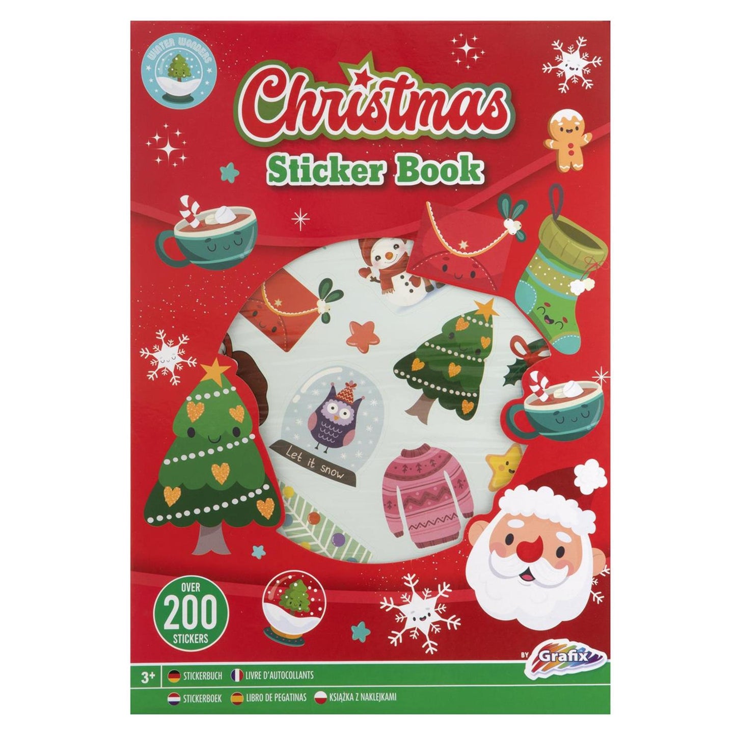 Creative Craft Group Xmas Stickerboek A4, 8 hojas