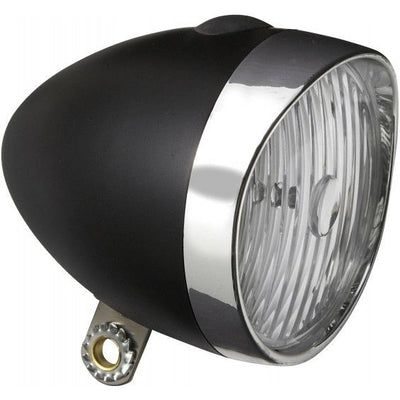 EDGE HEADLIGHT RETRO 3 LED su incl. Batterie Black Chrome