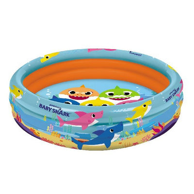 Piscina Mondo Baby Shark 3 anelli di piscina 100 cm