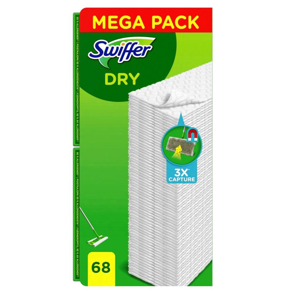 Swiffer Swiffer Dry Mega Pack Magnetic Pisos 68 piezas