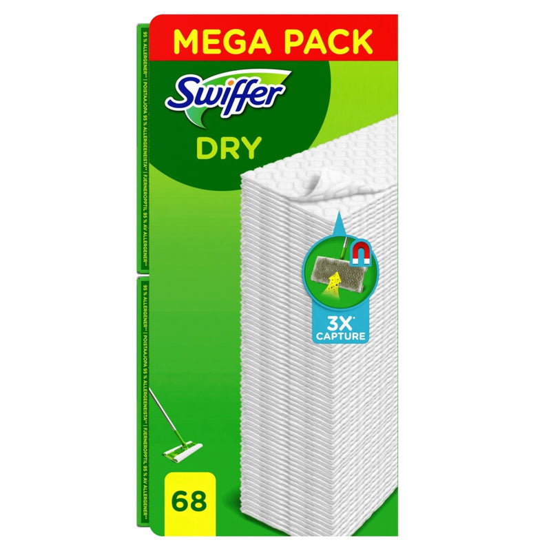 Swiffer Swiffer Dry Mega Pack Magnetic Storreli da pavimento 68 pezzi