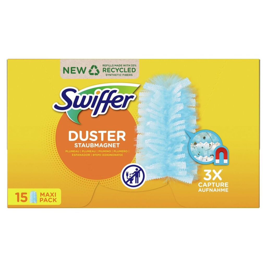 Swiffer Swiffer Trap y toallas de polvo de bloqueo 15 piezas