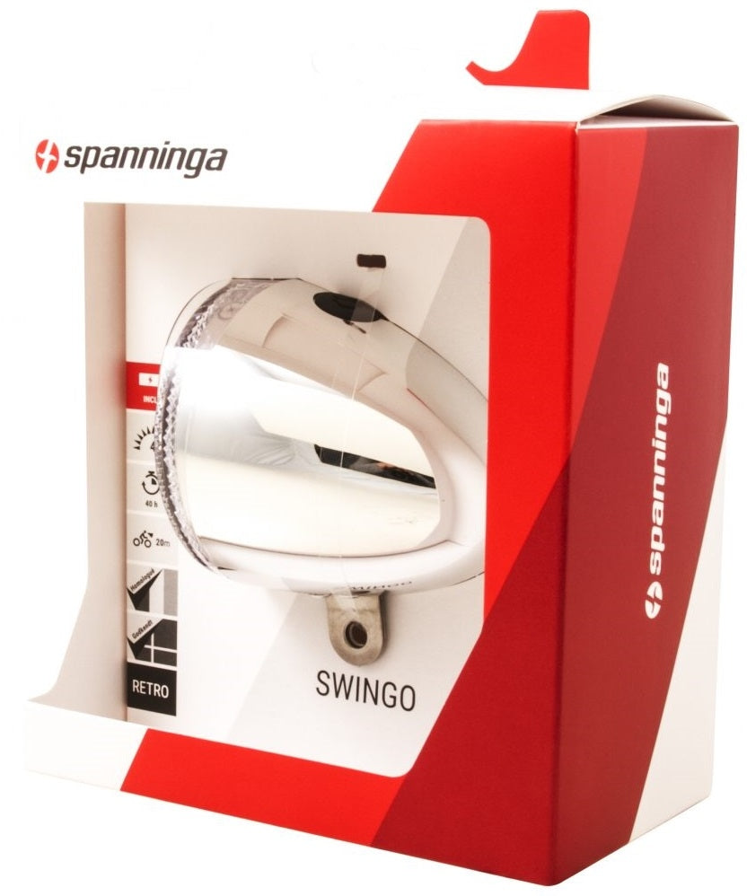 Spanninga Swing Fehlight Chrome Batt.