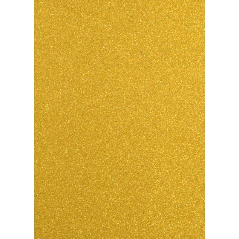 Florence • glitterpapier a4 5x 250g goudgeel