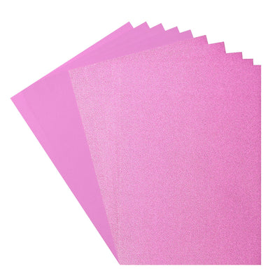 Firenze • set carta glitter e cartoncino 216g a4 10x ortensie rosa chiaro