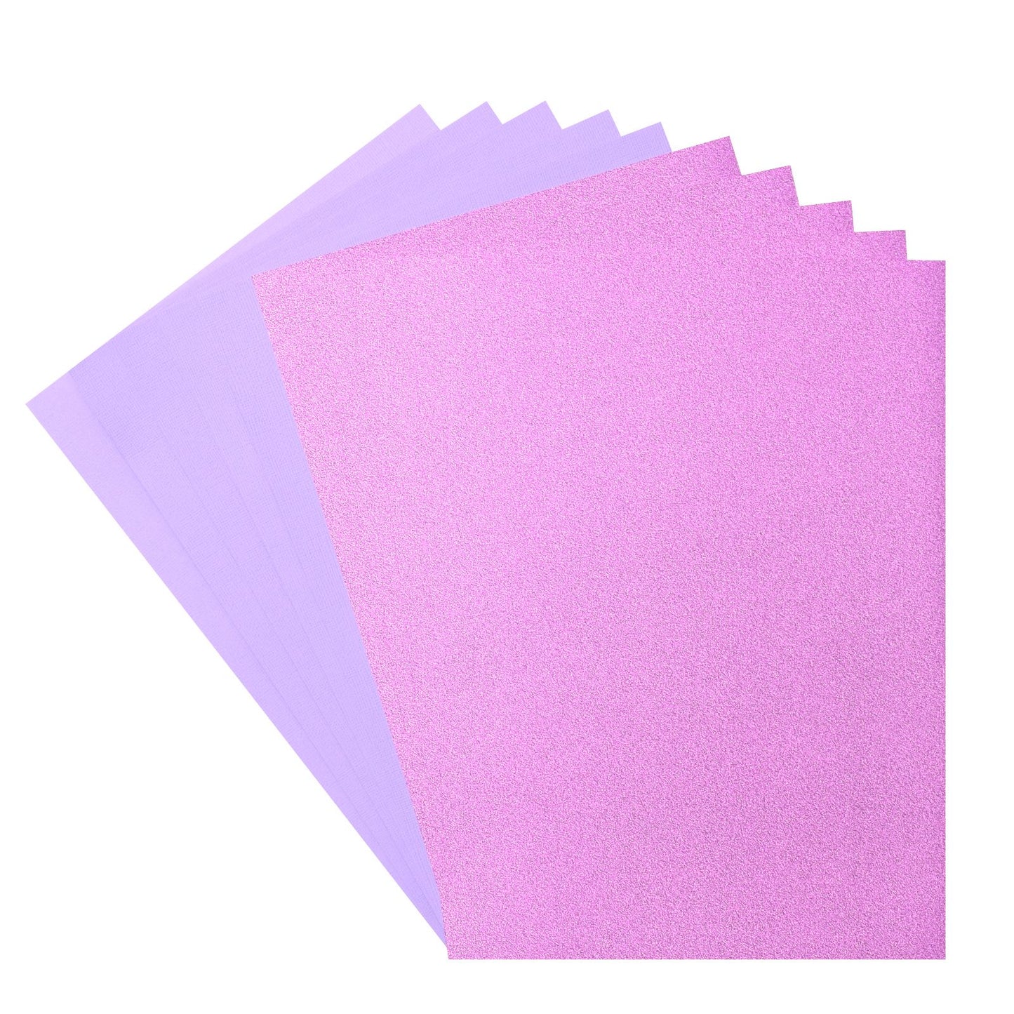 Firenze • set carta glitterata e cartoncino 216g a4 10x giacinto lavanda