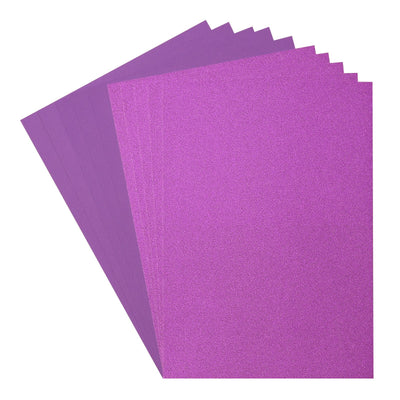 Firenze • set carta glitterata e cartoncino 216g a4 10x viola viola