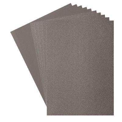 Firenze • set carta glitterata e cartoncino 216g a4 10x cemento grigio