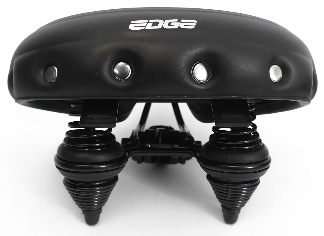 Edge fietszadel urban xl wave - zwart