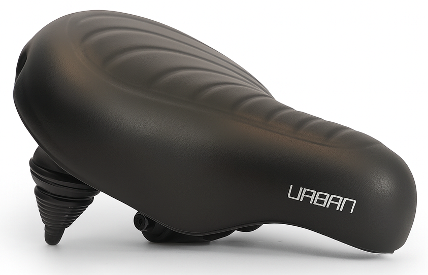 Edge fietszadel urban xl wave - zwart