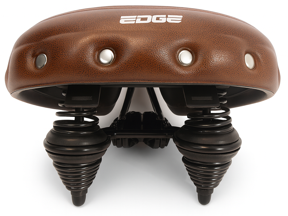Edge fietszadel urban xl wave - bruin