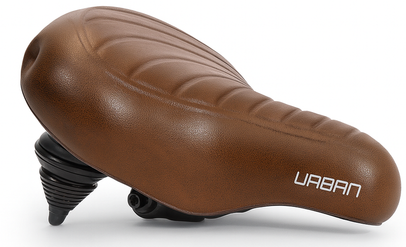 Edge fietszadel urban xl wave - bruin