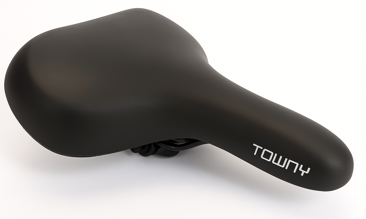 Bicycle Saddle Edge Towny con espuma de memoria - Negro