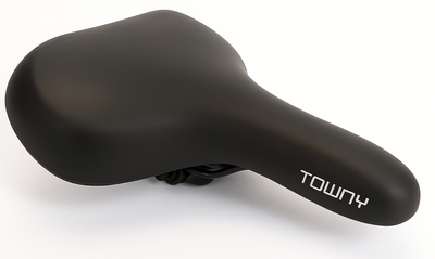 Bicycle Saddle Edge Towny con espuma de memoria - Negro