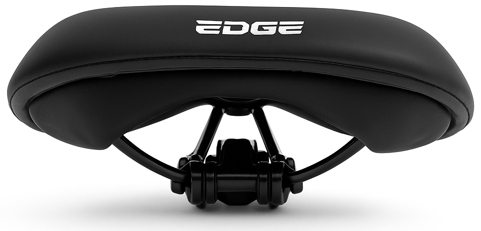 Bicycle Saddle Edge Towny con espuma de memoria - Negro