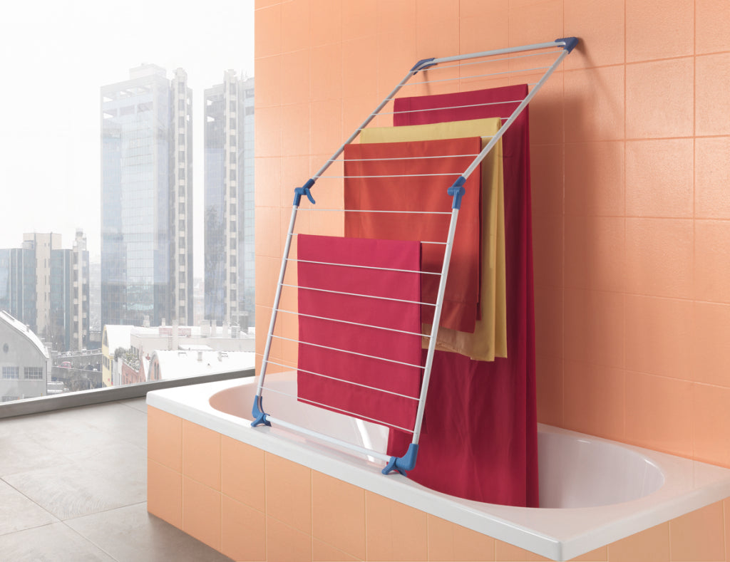 Metaltex metaltex cervino badkuipdroogrek 10 m lunghezza secca blu bianco