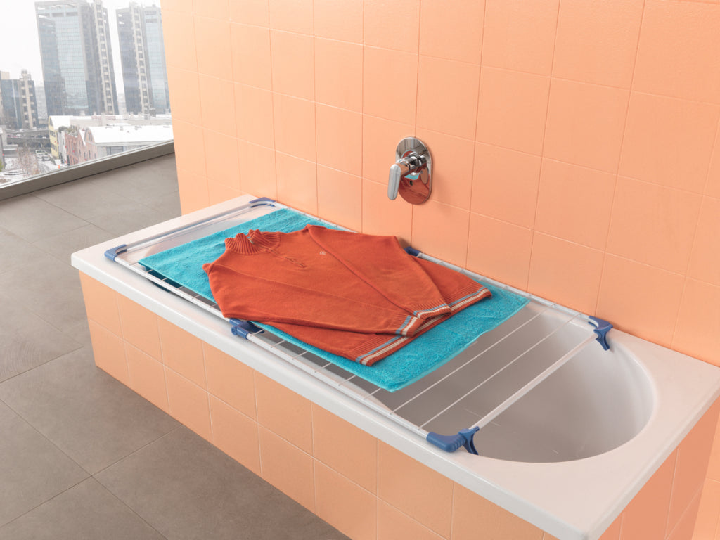 Metaltex metaltex cervino badkuipdroogrek 10 m lunghezza secca blu bianco