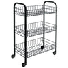 Tomado-Metaltex Tomado-Metaltex Siena Kitchen Trolley with Wheels 41x23x63 cm negro