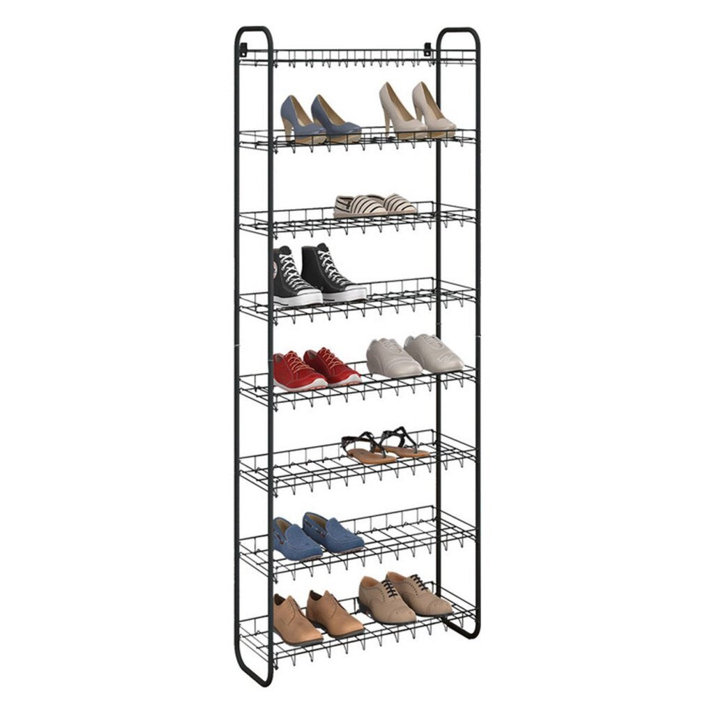 Giaccia scarpa da scarpe Metaltex Metaltex 8 piani 64x23x165 cm nero