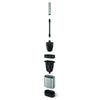 MetalTex MetalTex Pennello per toilette pulito + Porta 13x8x47 cm in acciaio inossidabile nero