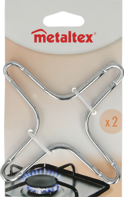 Metaltex gaspitverkleiner chroom 2 stuks op kaart