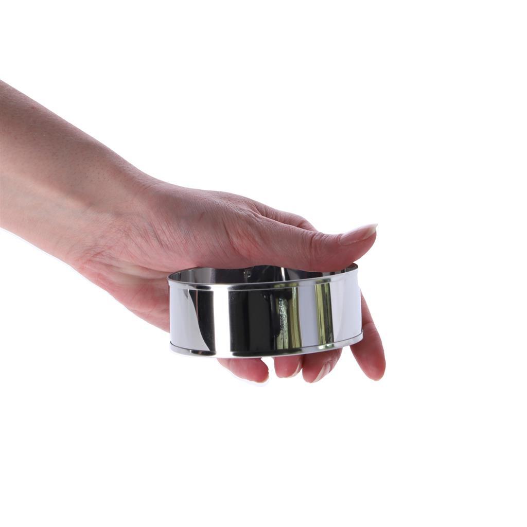 Metaltex Metaltex Anillos de hornear 8.5x3.2 cm 2 piezas de acero inoxidable