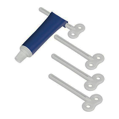 Keytes metaltex tubo metaltex 4 pezzi bianchi