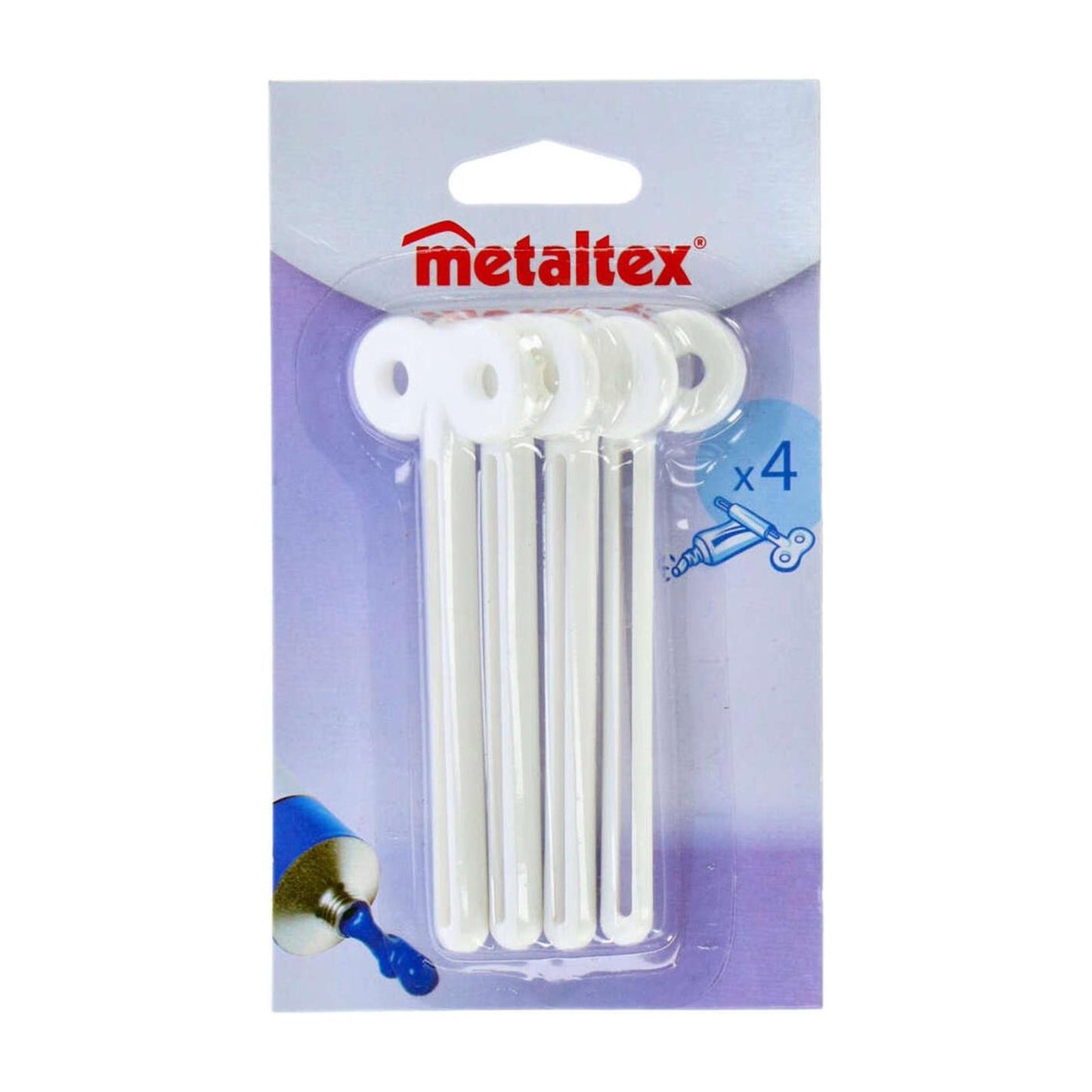 Keytes metaltex tubo metaltex 4 pezzi bianchi