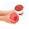 Metaltex Metaltex Kitchen Helpers Hamburgerpers 11 cm blanco rojo