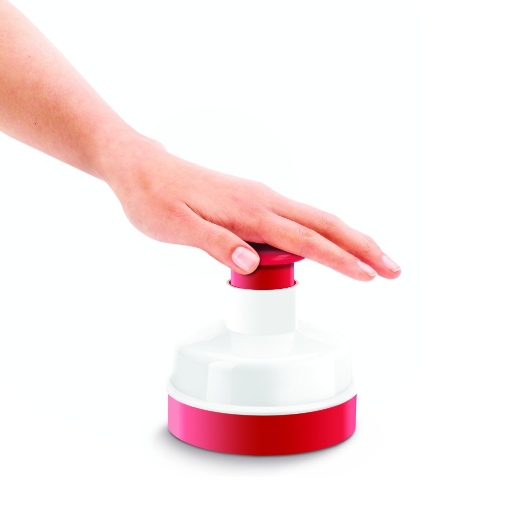 Metaltex Metaltex Kitchen Helpers Hamburgerpers 11 cm blanco rojo