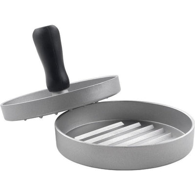 Metaltex Metaltex Kitchen Helpers Hamburgerpers 11,5 cm in acciaio nero
