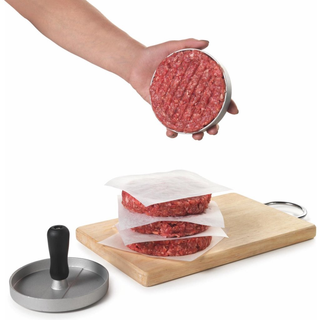 Metaltex Metaltex Kitchen Helpers Hamburgerperpers 11.5 cm de acero negro