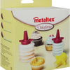 Metaltex Metaltex Decoration Set Dolceforno 9 x 7 cm transparente