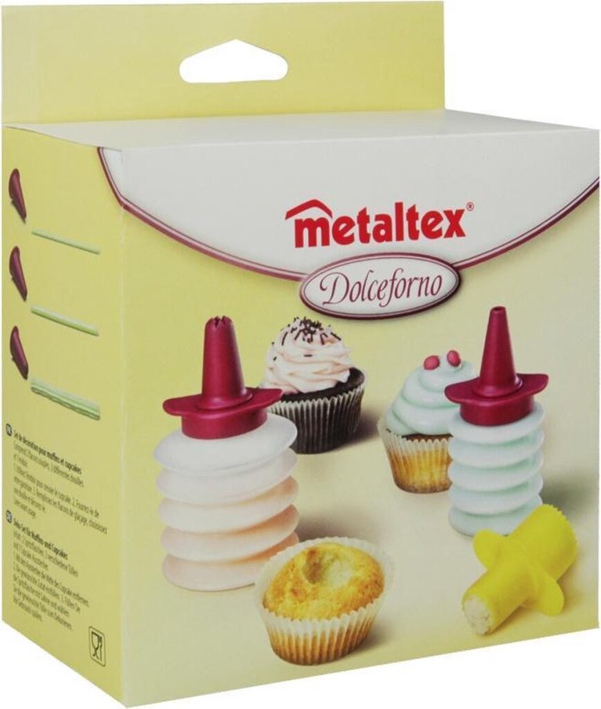 Metaltex Metaltex Decoration Set Dolceforno 9 x 7 cm transparente