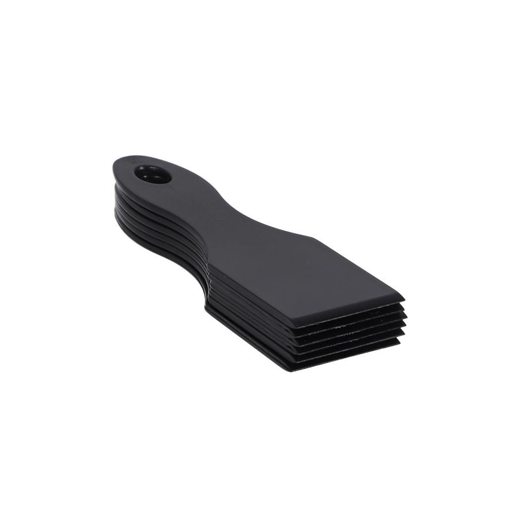 Metaltex metaltex espátulas gourmet 14 cm 6 piezas nylon negro