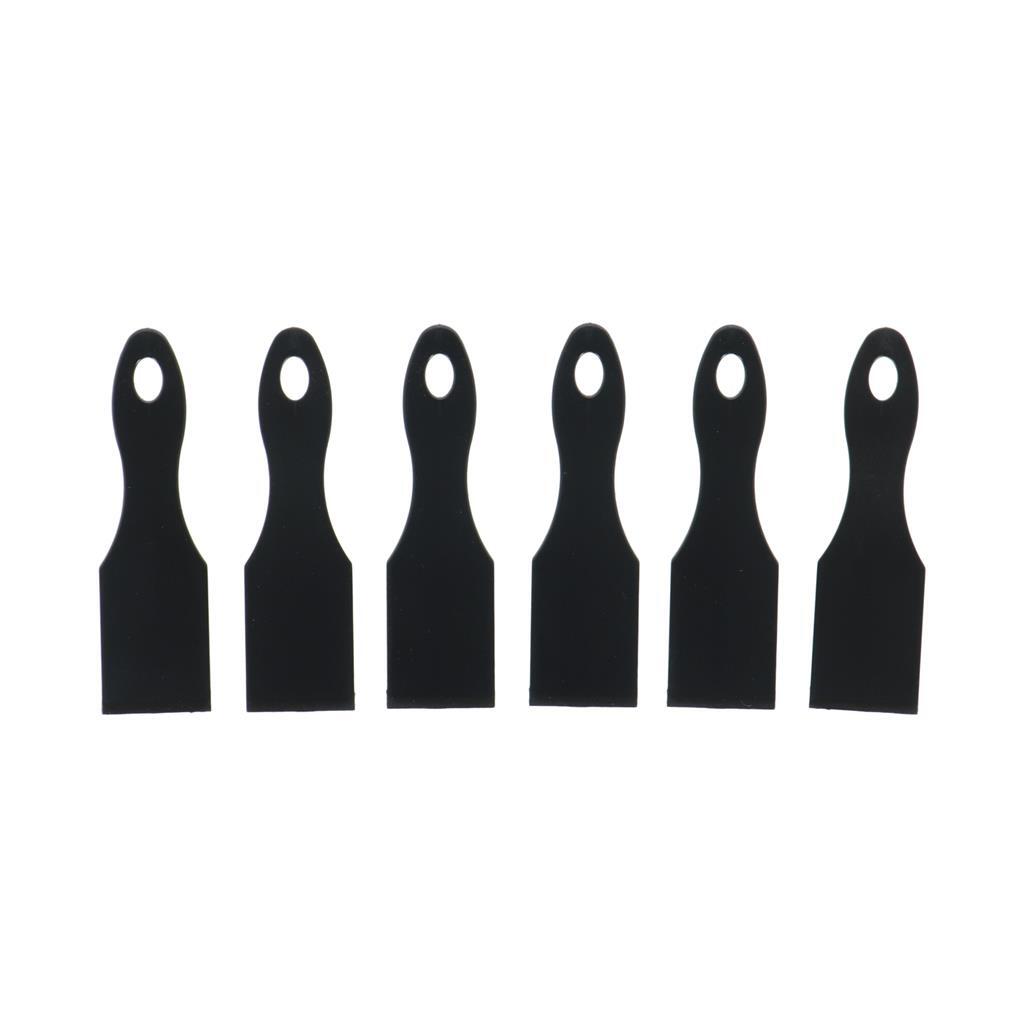 Metaltex metaltex espátulas gourmet 14 cm 6 piezas nylon negro