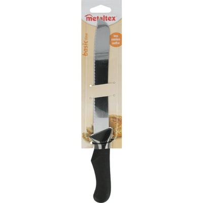 METALTEX METALTEX LINE BASICE Broodmes 31 cm in acciaio inossidabile nero