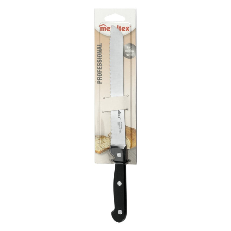 Metaltex Metaltex Professional Broodmes 32.5 cm de acero inoxidable negro