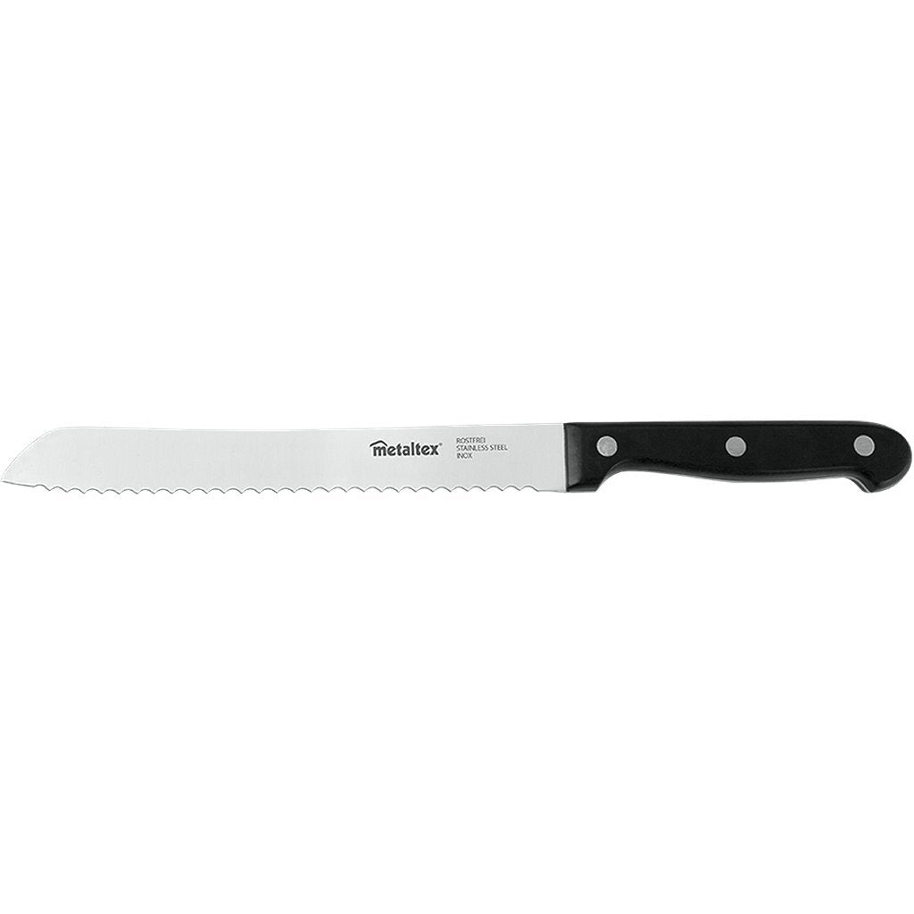Metaltex Metaltex Professional Broodmes 32.5 cm de acero inoxidable negro